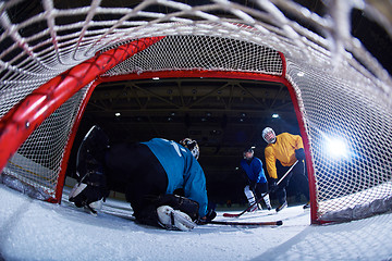 Image showing ice hockey goalkeeper