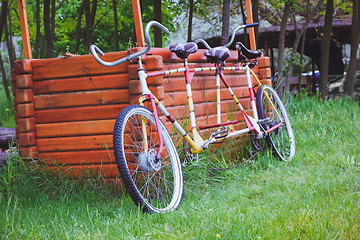 Image showing Bicycles for two passengers, the tandem