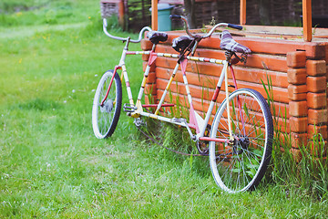 Image showing Bicycles for two passengers, the tandem