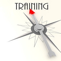 Image showing Compass with training word