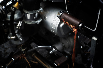 Image showing detail of motorcycle kick starter