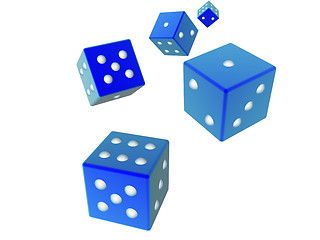 Image showing Rolling Dices