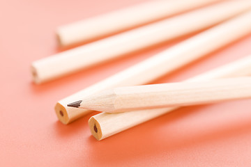 Image showing Pile of pencils