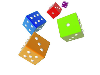 Image showing Rolling Dices