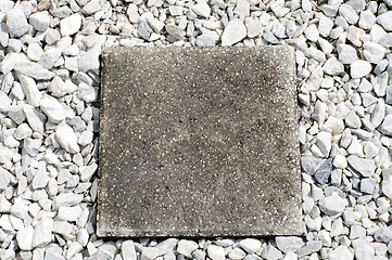 Image showing square stepping stone