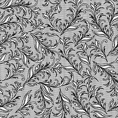 Image showing Vector seamless floral patterns on separate layers