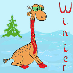 Image showing Why Giraffe is so cold in winter?