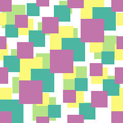 Image showing Seamless pattern with colorful squares