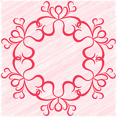 Image showing Circular vector ornament as a greeting card