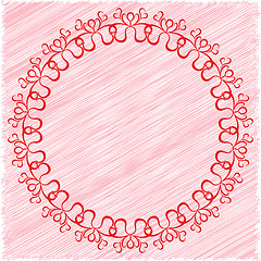 Image showing Circular vector pattern as a greeting card