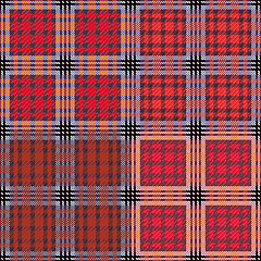 Image showing Four seamless checkered patterns