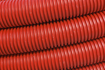 Image showing Red pipes