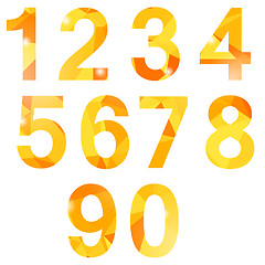 Image showing Orange Polygonal Numbers