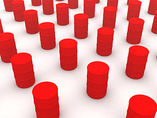 Image showing Red Barrels