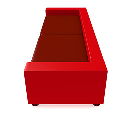 Image showing Red Sofa