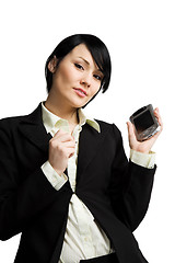 Image showing Working businesswoman