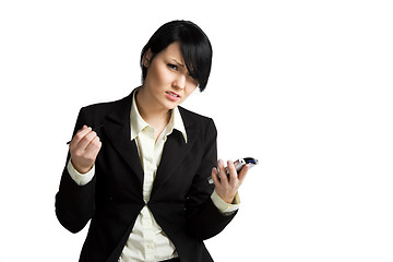 Image showing Stressed businesswoman