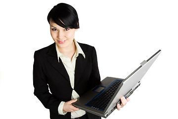 Image showing Working businesswoman