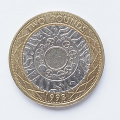 Image showing UK 2 Pounds coin