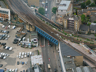 Image showing Aerial view of London