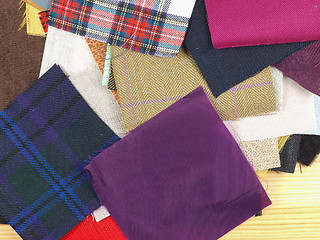 Image showing Fabric samples