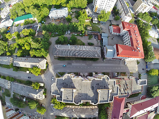 Image showing Bird eye view of city suburbs. Tyumen. Russia