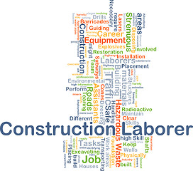 Image showing Construction laborer background concept