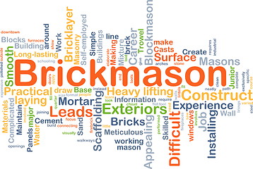 Image showing Brickmason background concept