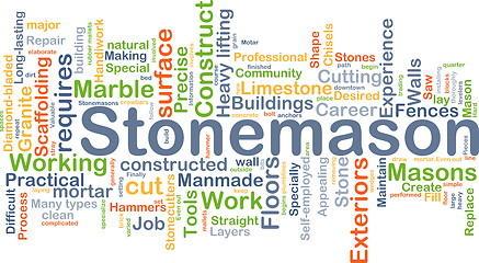 Image showing Stonemason background concept