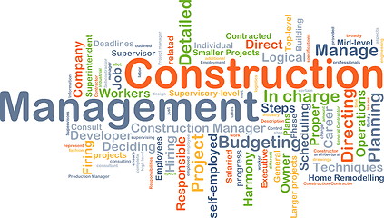 Image showing Construction management background concept