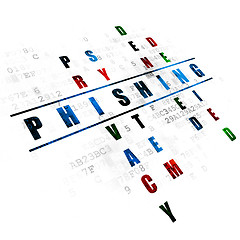 Image showing Protection concept: Phishing in Crossword Puzzle