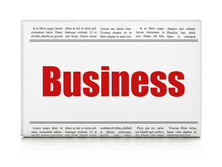 Image showing Finance concept: newspaper headline Business