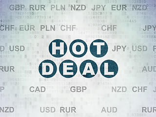 Image showing Business concept: Hot Deal on Digital Paper background