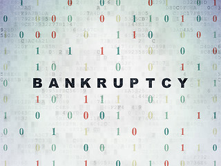 Image showing Business concept: Bankruptcy on Digital Paper background
