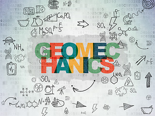 Image showing Science concept: Geomechanics on Digital Paper background