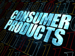 Image showing Finance concept: Consumer Products on Digital background