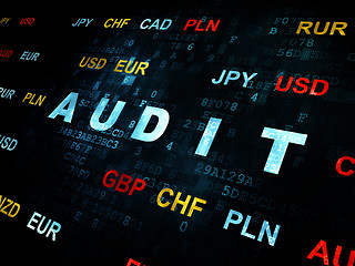 Image showing Finance concept: Audit on Digital background