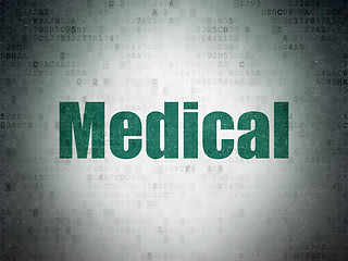 Image showing Medicine concept: Medical on Digital Paper background
