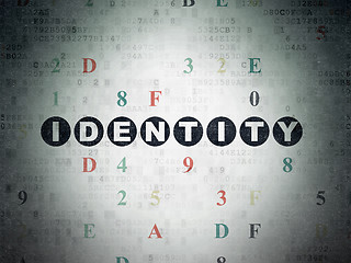 Image showing Security concept: Identity on Digital Paper background