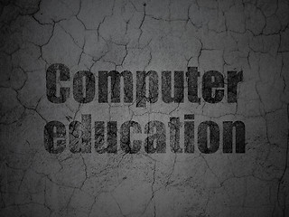 Image showing Learning concept: Computer Education on grunge wall background