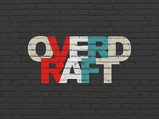 Image showing Finance concept: Overdraft on wall background