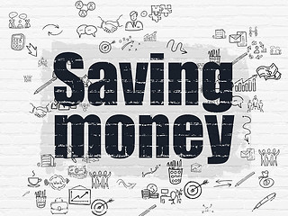 Image showing Finance concept: Saving Money on wall background