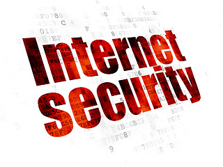 Image showing Safety concept: Internet Security on Digital background