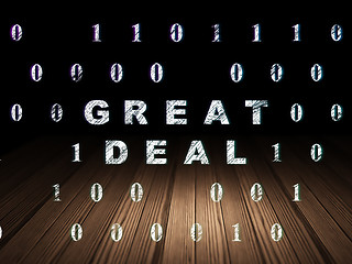 Image showing Business concept: Great Deal in grunge dark room