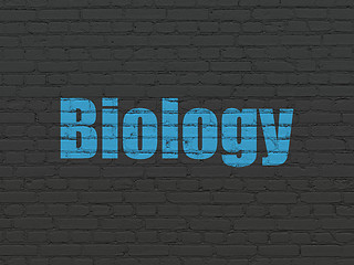 Image showing Science concept: Biology on wall background
