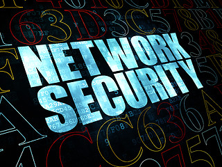 Image showing Safety concept: Network Security on Digital background