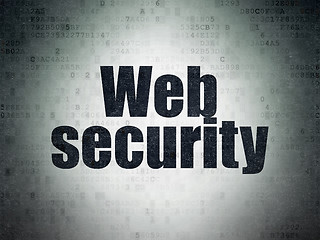Image showing Safety concept: Web Security on Digital Paper background