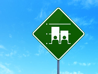 Image showing Political concept: Election on road sign background