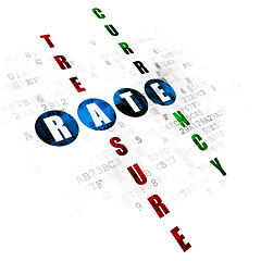 Image showing Banking concept: Rate in Crossword Puzzle