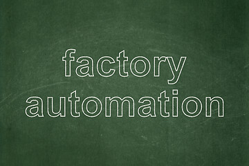 Image showing Industry concept: Factory Automation on chalkboard background